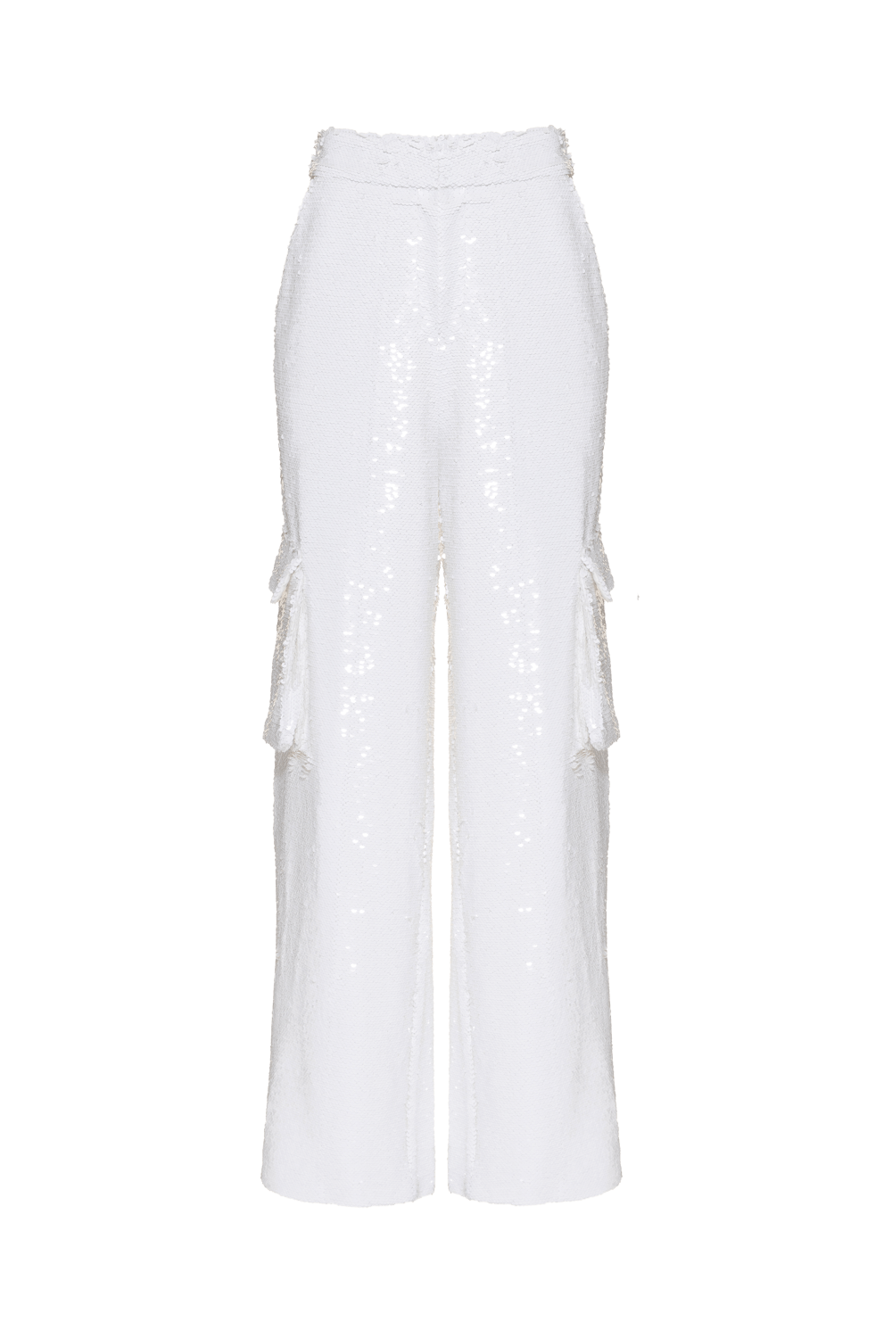 CALÇA BOLSOS PAETÊ VIBRANT OFF WHITE