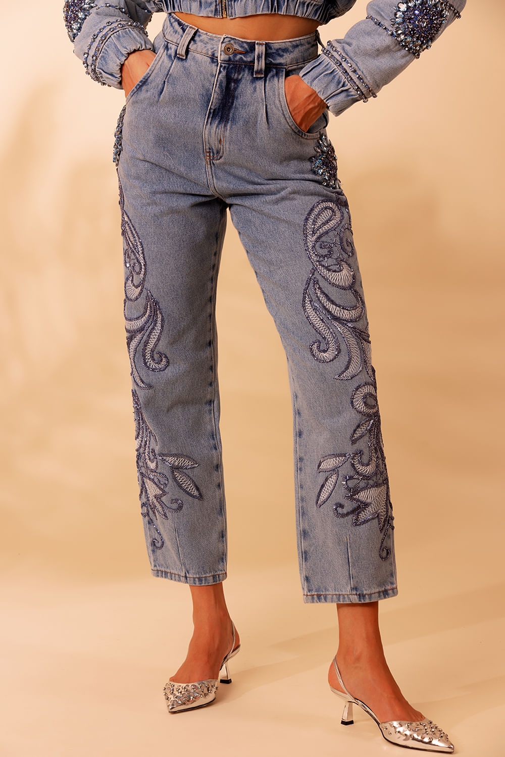 CALÇA CURTA ESSENTIAL DENIM AZUL