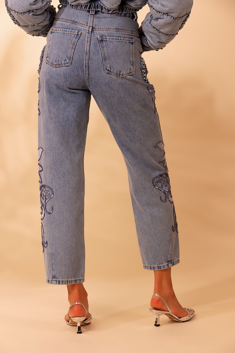 CALÇA CURTA ESSENTIAL DENIM AZUL