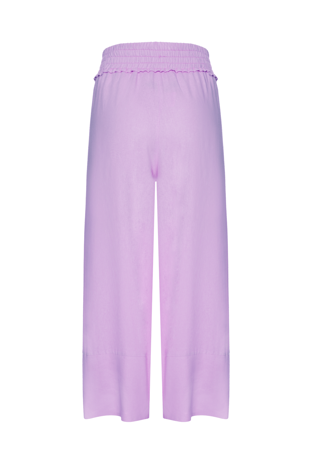 CALÇA AMPLA ELÁSTICOS LINHO LIGHT CHARM LILAS