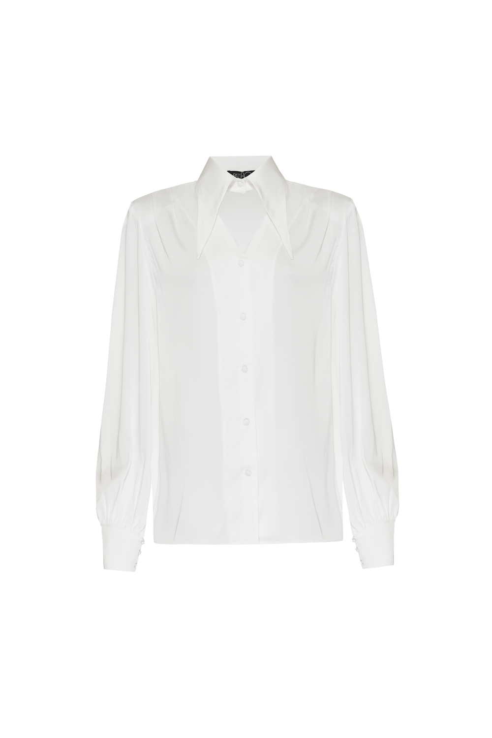 CAMISA RECORTE CETIM MIRACLE MOOD OFF WHITE
