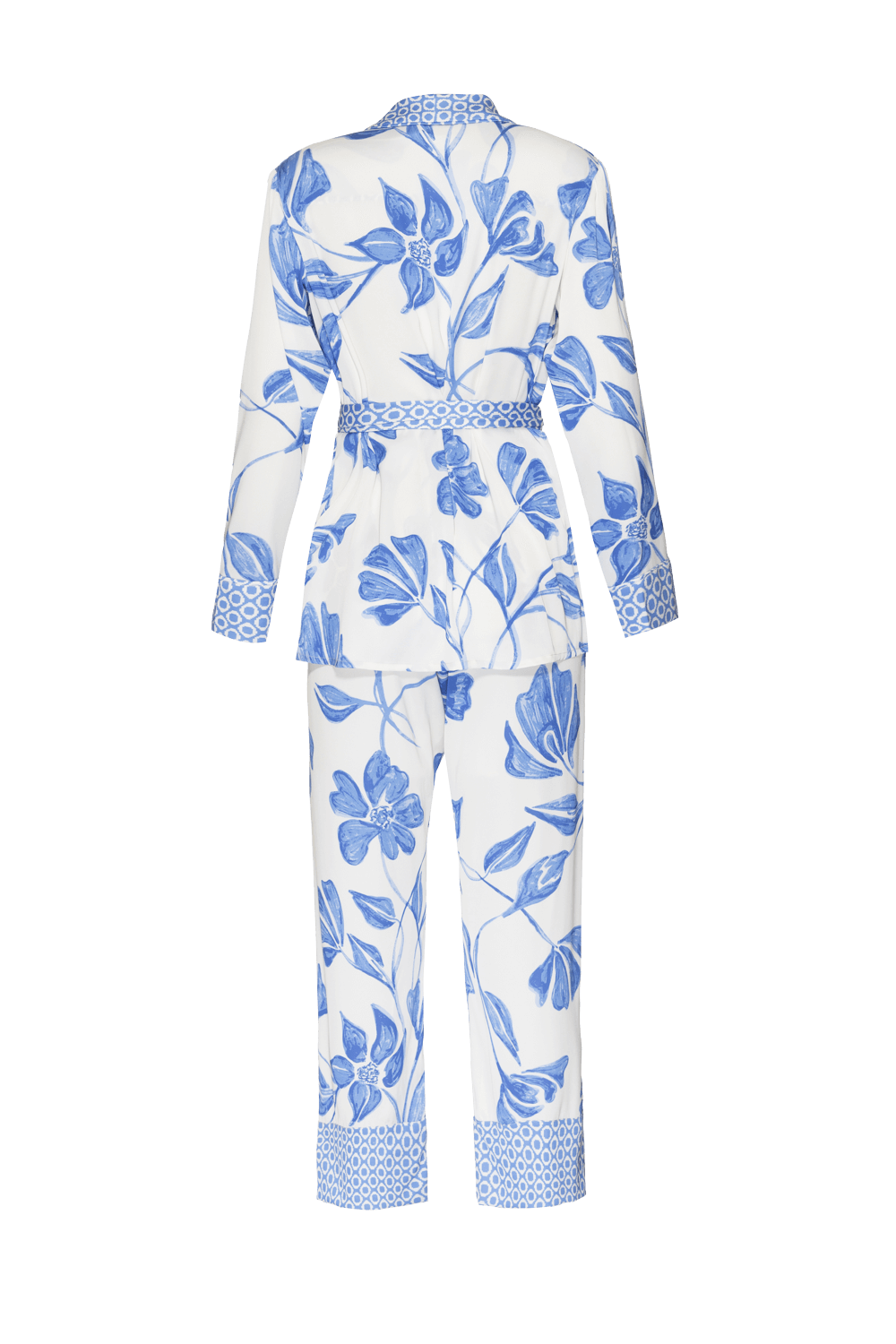 PIJAMA LONGO SUZY FLOWER OFF WHITE