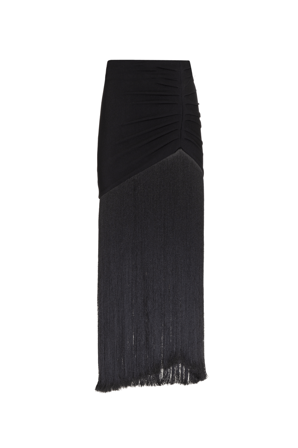 SAIA LONGA MALHA STARRY PRETO