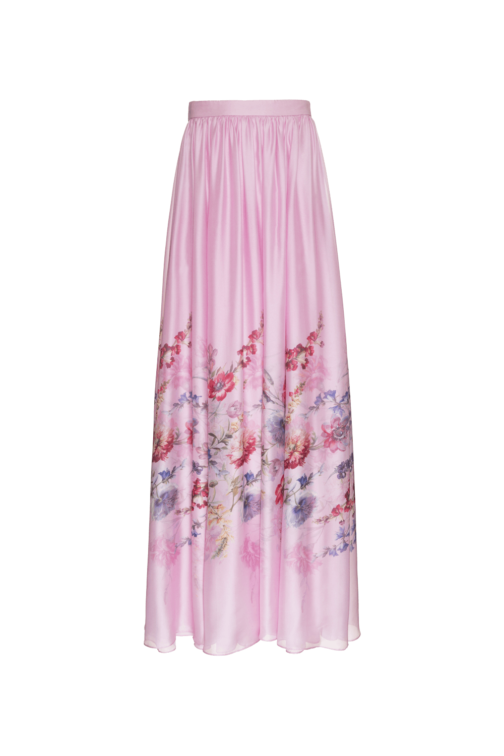 SAIA LONGA CETIM FLORAL MURAKAMI ROSA