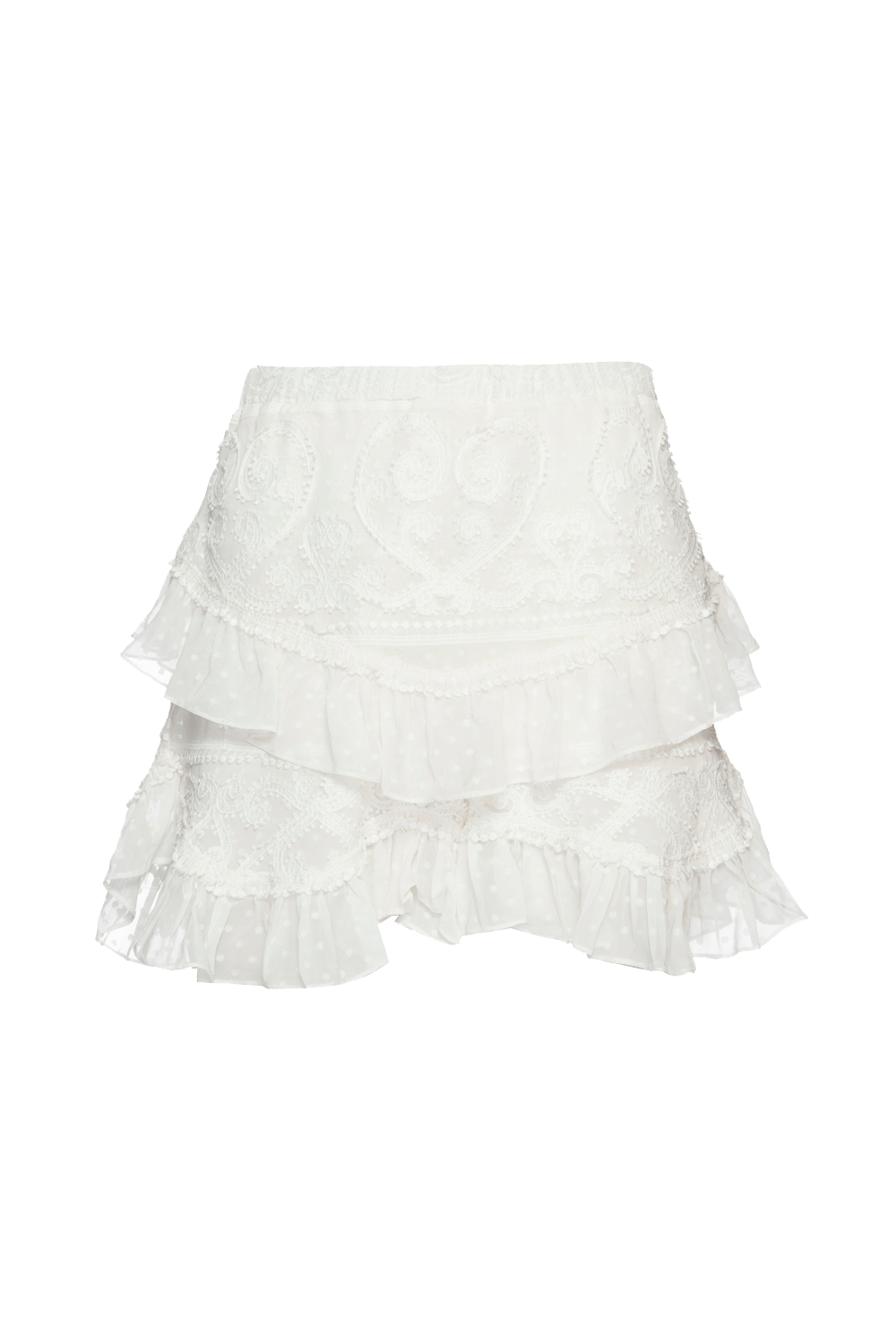 SHORT BABADO LIGHT MODERN OFF WHITE