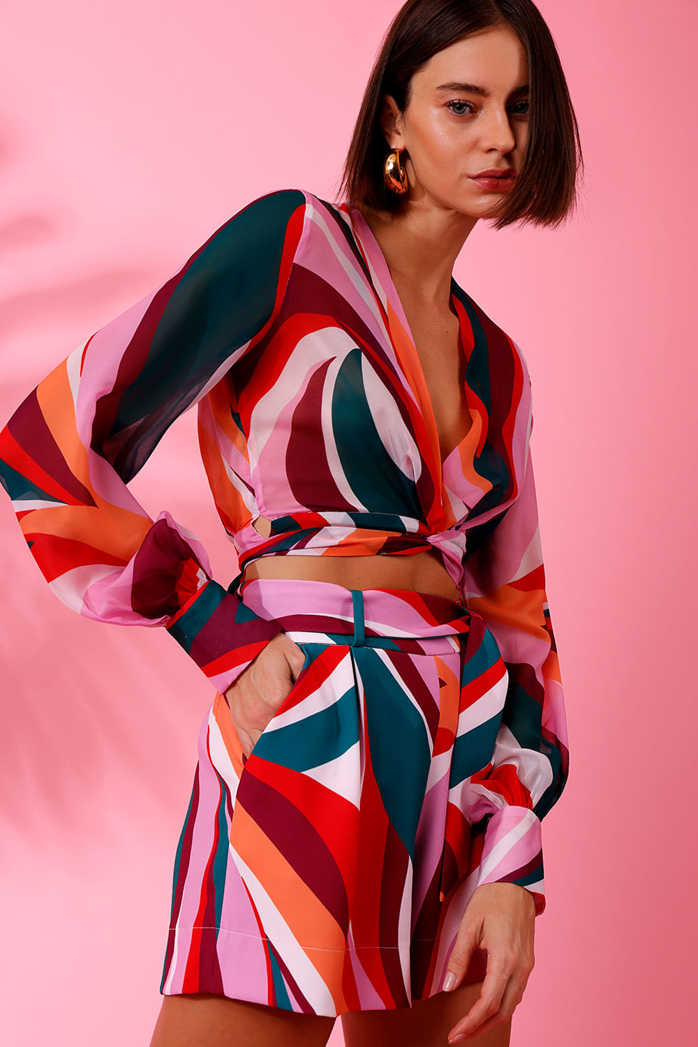 SHORT COLOR WAVES ROSA