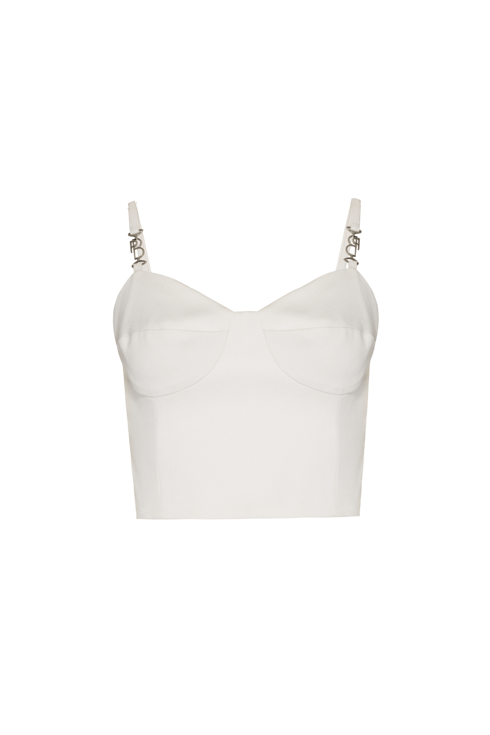 TOP CROPPED CREPE DESIRE OFF WHITE