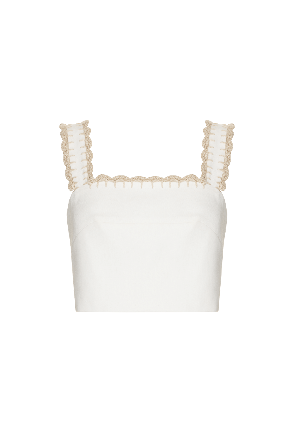 TOP CROPPED LINHO JOY OFF WHITE