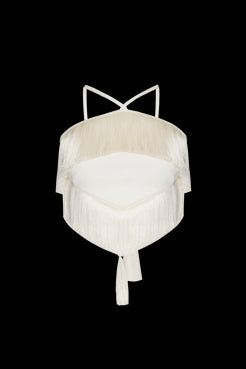 TOP CROPPED FRANJAS MALHA STARRY OFF WHITE