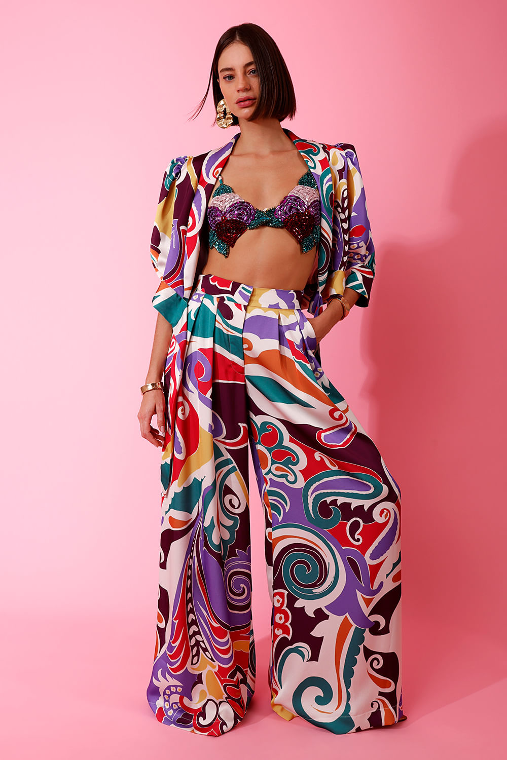 TOP CROPPED BORDADO TOKYO MULTICOR