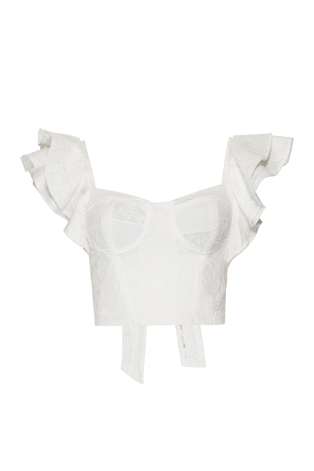 TOP CROPPED BABADOS LAISE CHARMS OFF WHITE