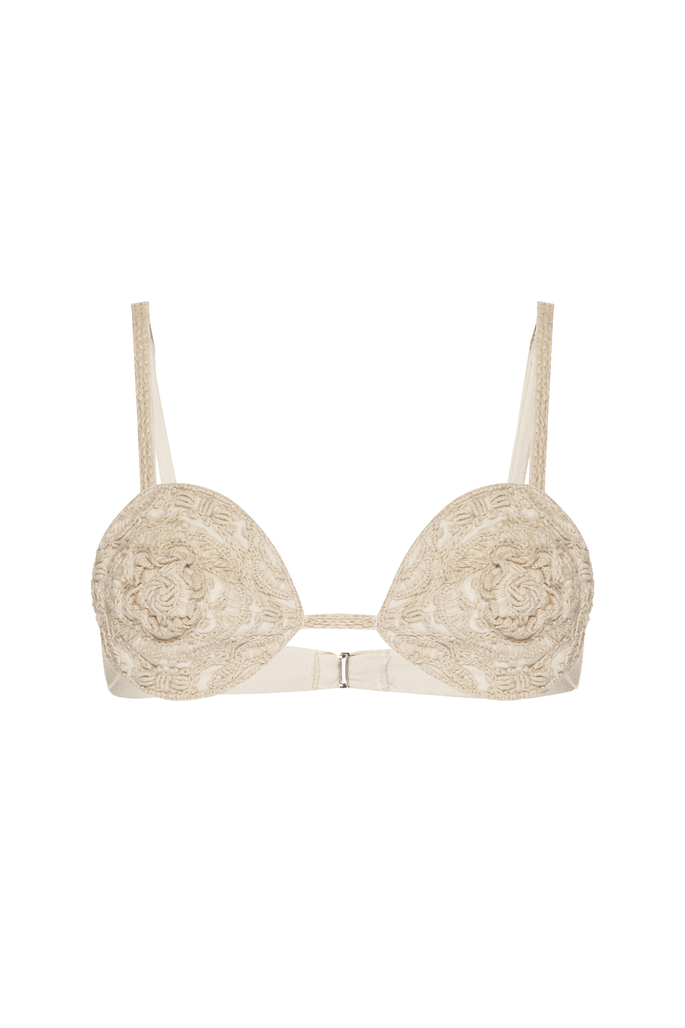 TOP CROPPED BORDADO LINHO NATURAL REFRESH CRU