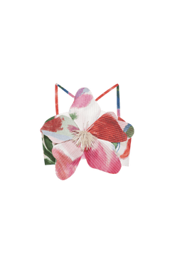 TOP FLOWER CHIFFON ALEGRETTO OFF WHITE