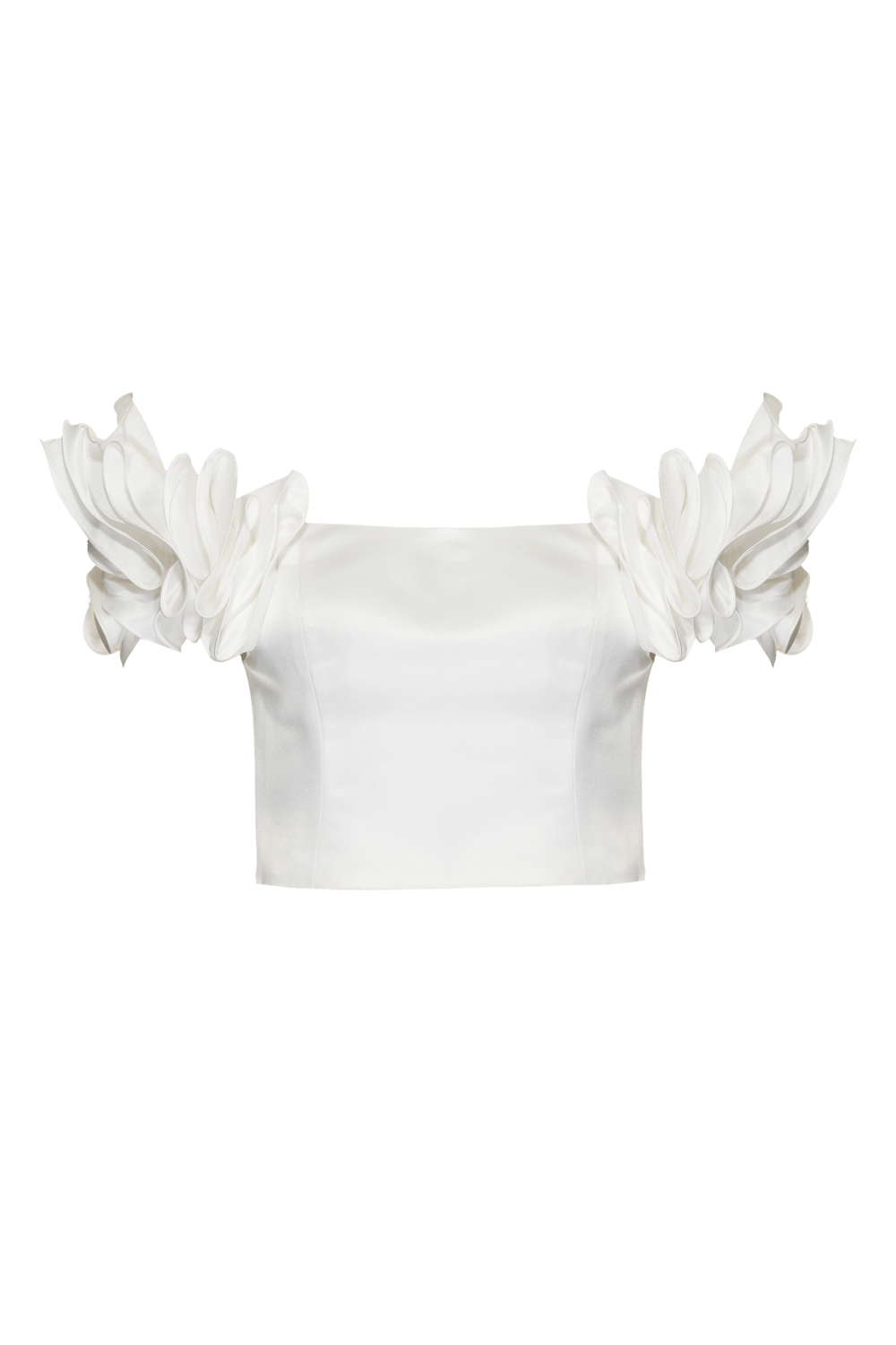 TOP CROPPED OMBRO A OMBRO SERENITY OFF WHITE