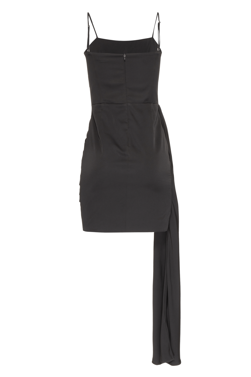 VESTIDO CURTO FAIXA CETIM OLD GLAM PRETO