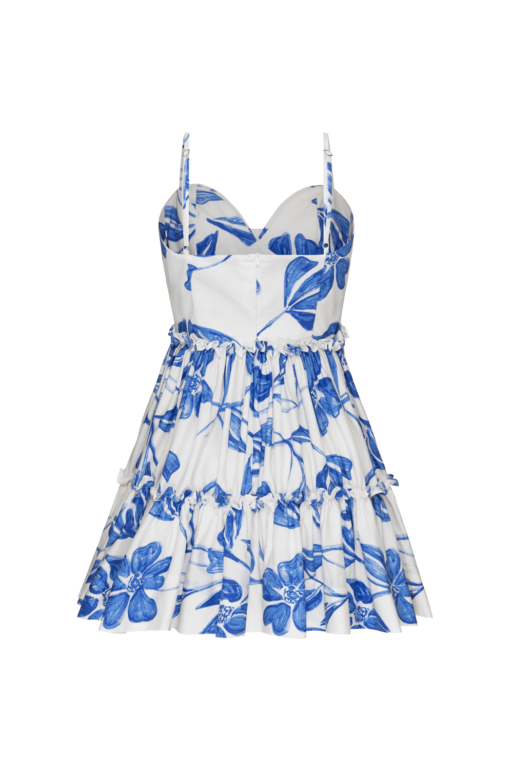 VESTIDO CURTO BABADOS SUZY FLOWER OFF WHITE