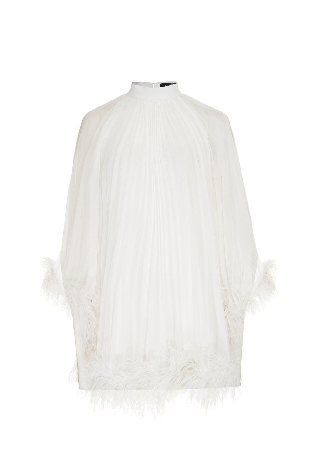 VESTIDO CURTO PLUMAS SILKY SERENITY OFF WHITE