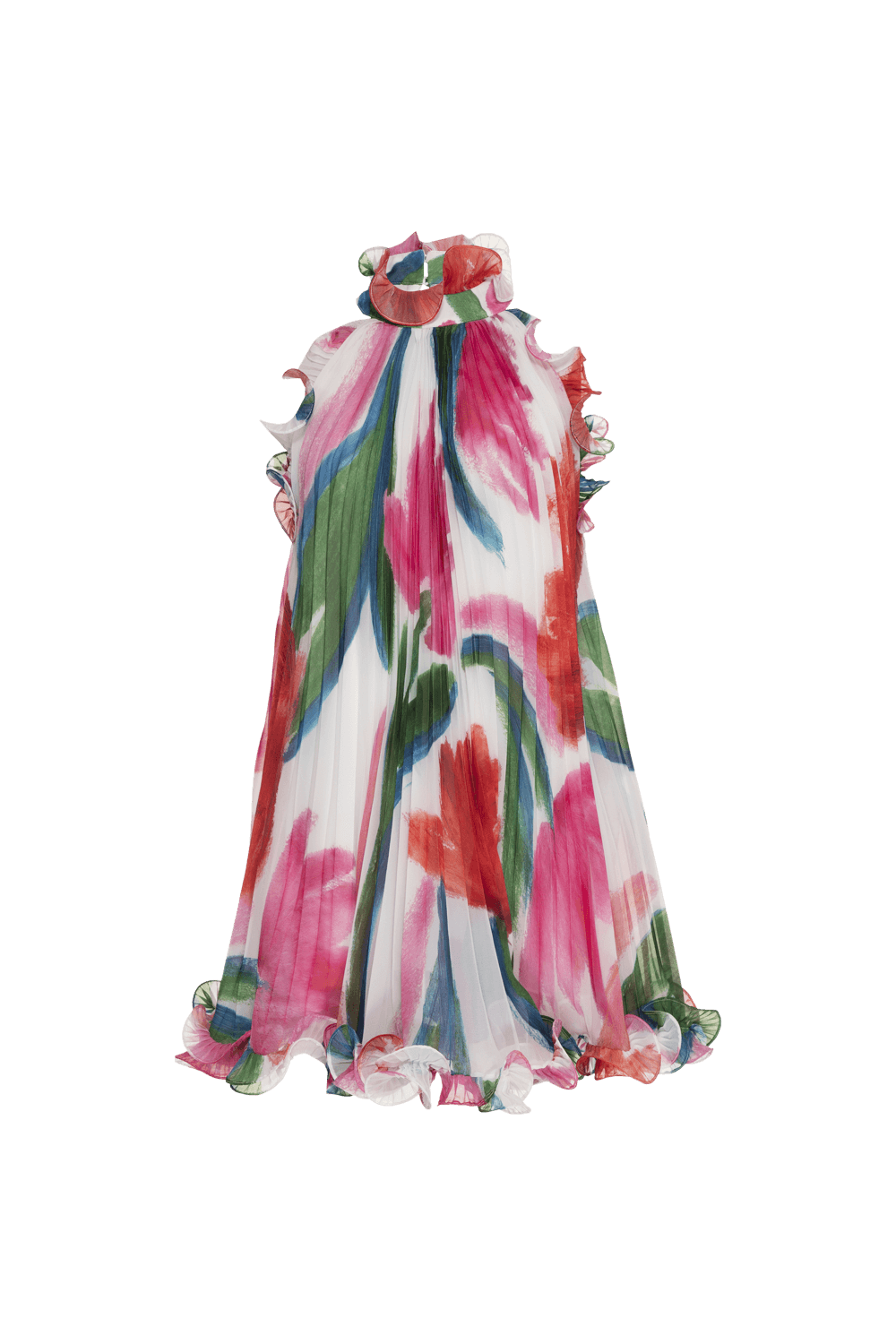 VESTIDO CURTO FRENTE ÚNICA CHIFFON ALEGRETTO OFF WHITE