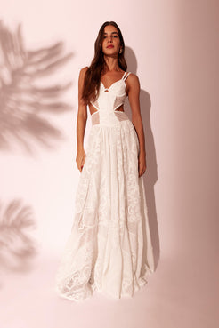VESTIDO LONGO TELA LIGHT MODERN OFF WHITE