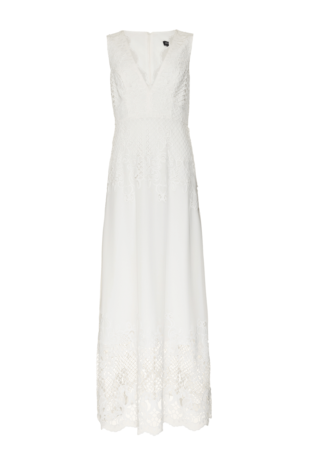 VESTIDO LONGO CHIFFON PEARL GLAM OFF WHITE