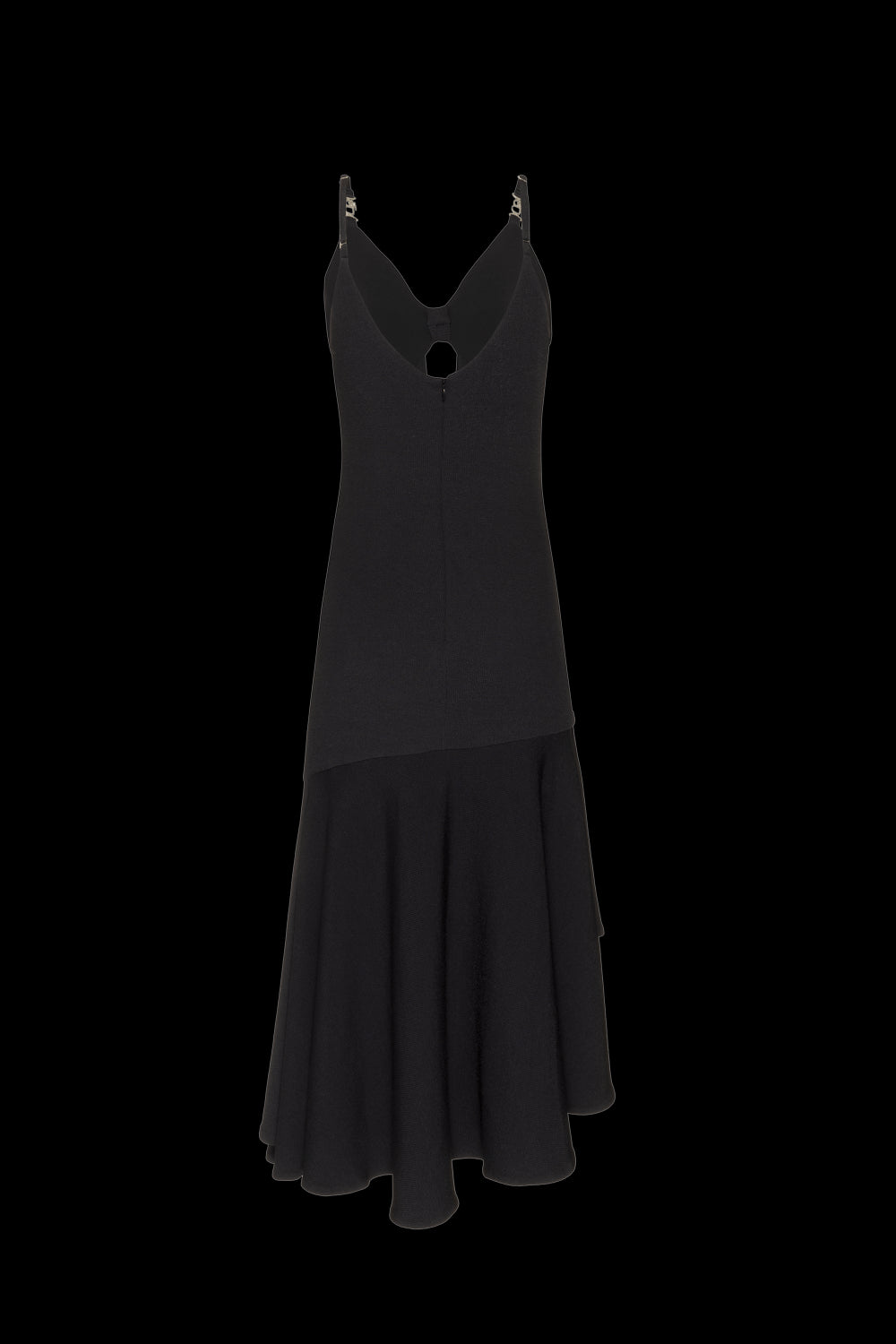 VESTIDO MÍDI PREGAS MALHA STARRY PRETO