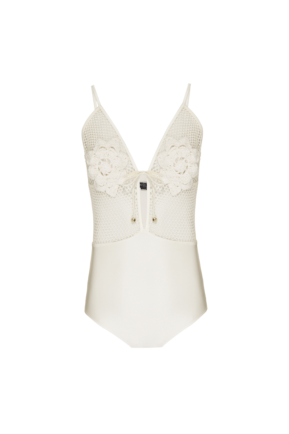 BODY FLOWER TELA LUREX FLASH OFF WHITE