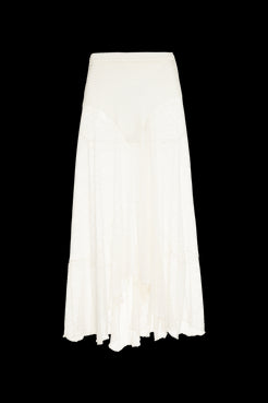 SAIA LONGA TELA LUREX FLASH OFF WHITE