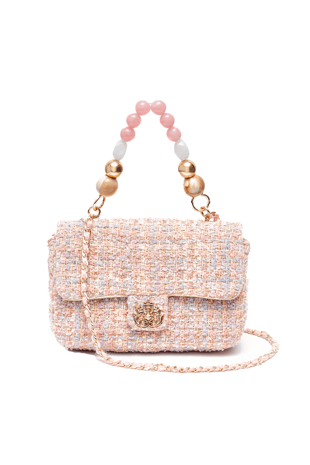 BOLSA CORRENTES TWEED 010 - CANDY PINK