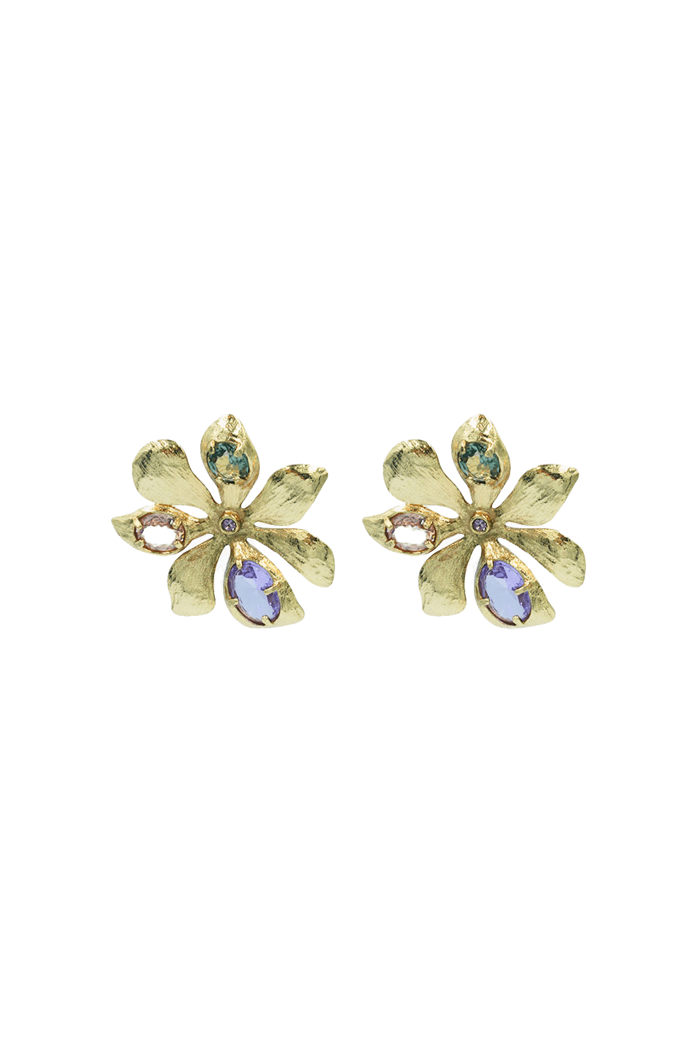 BRINCO FLOWER GLAM ROXO