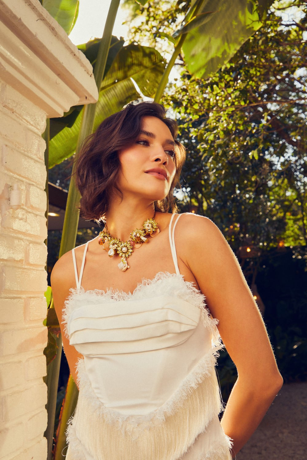 COLAR JARDIM DE VERÃO DOURADO