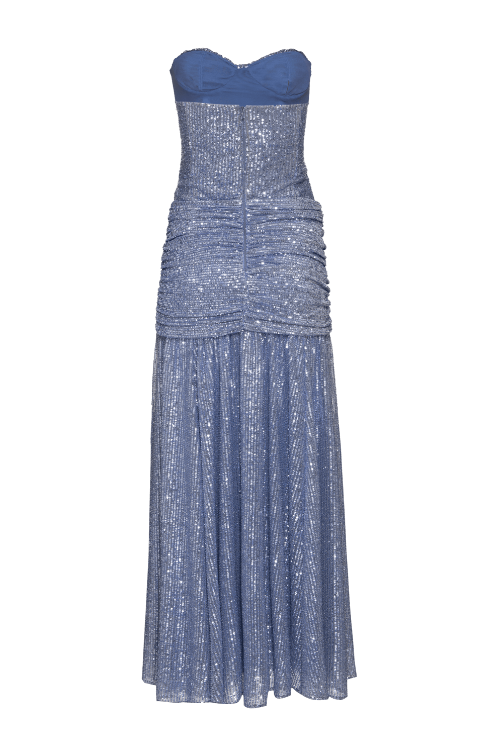 VESTIDO LONGO PAETÊ ESCAPE LILÁS