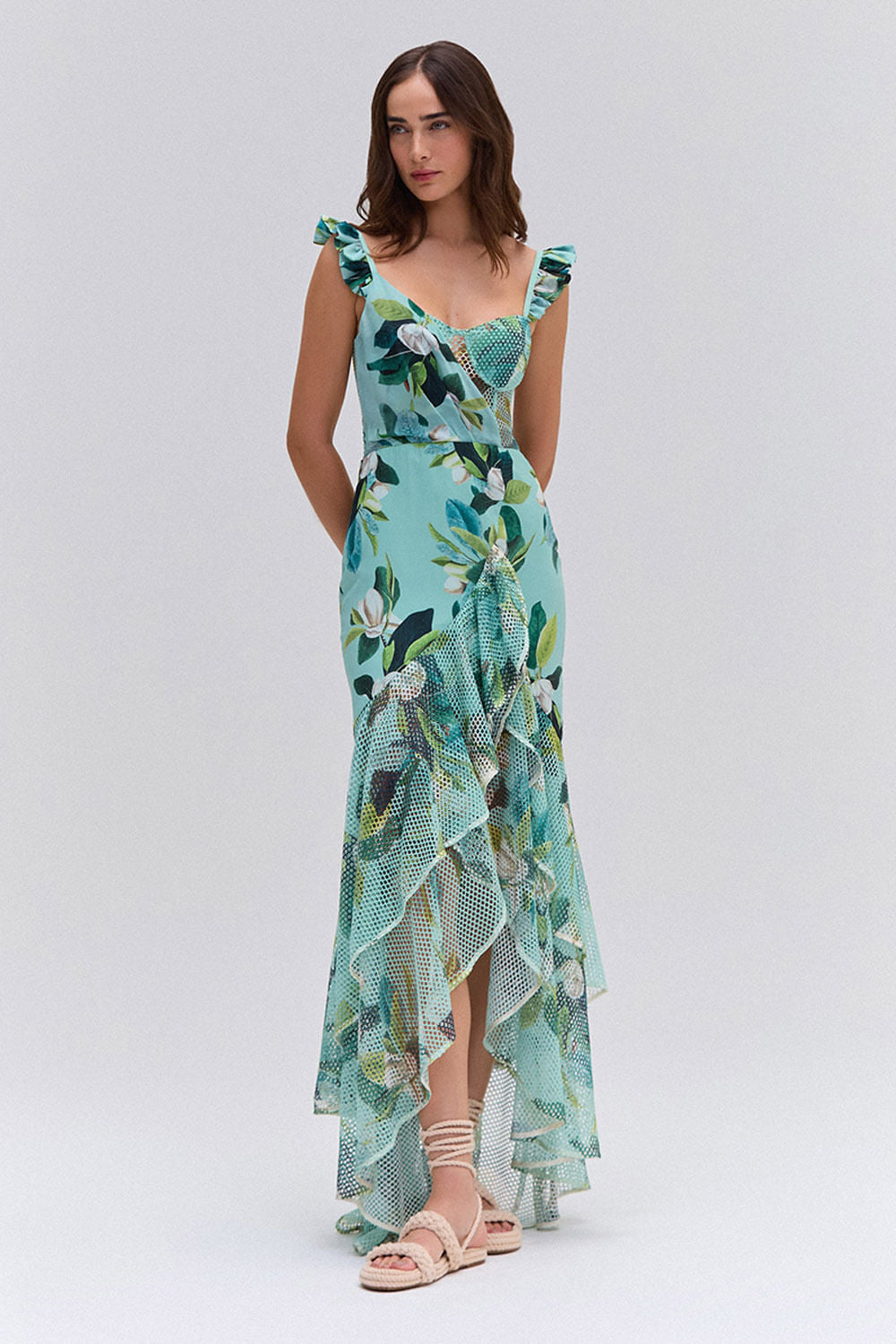 VESTIDO LONGO MAGNOLIA VERDE