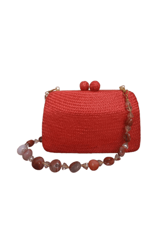 BOLSA CLUTCH CELINE ORANGE