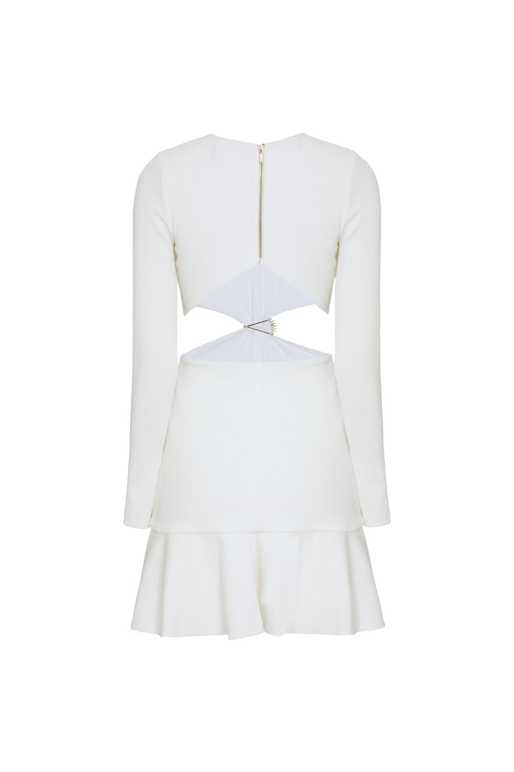 VESTIDO CURTO MALHA MERIAN OFF WHITE