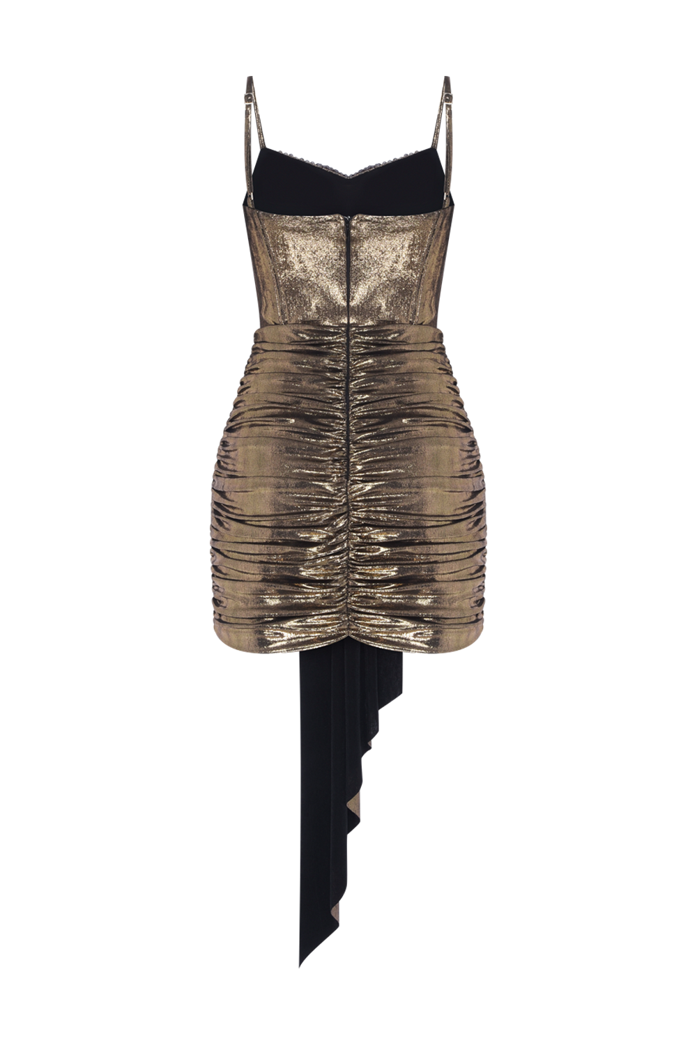 VESTIDO CURTO JERSEY ELYSIAN DOURADO