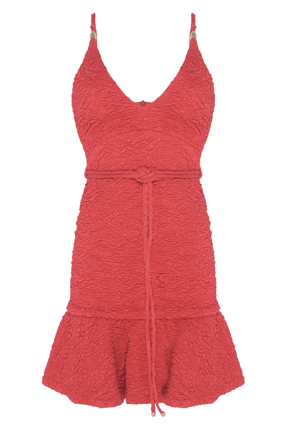 VESTIDO CURTO PAPILON JACQUARD VERMELHO
