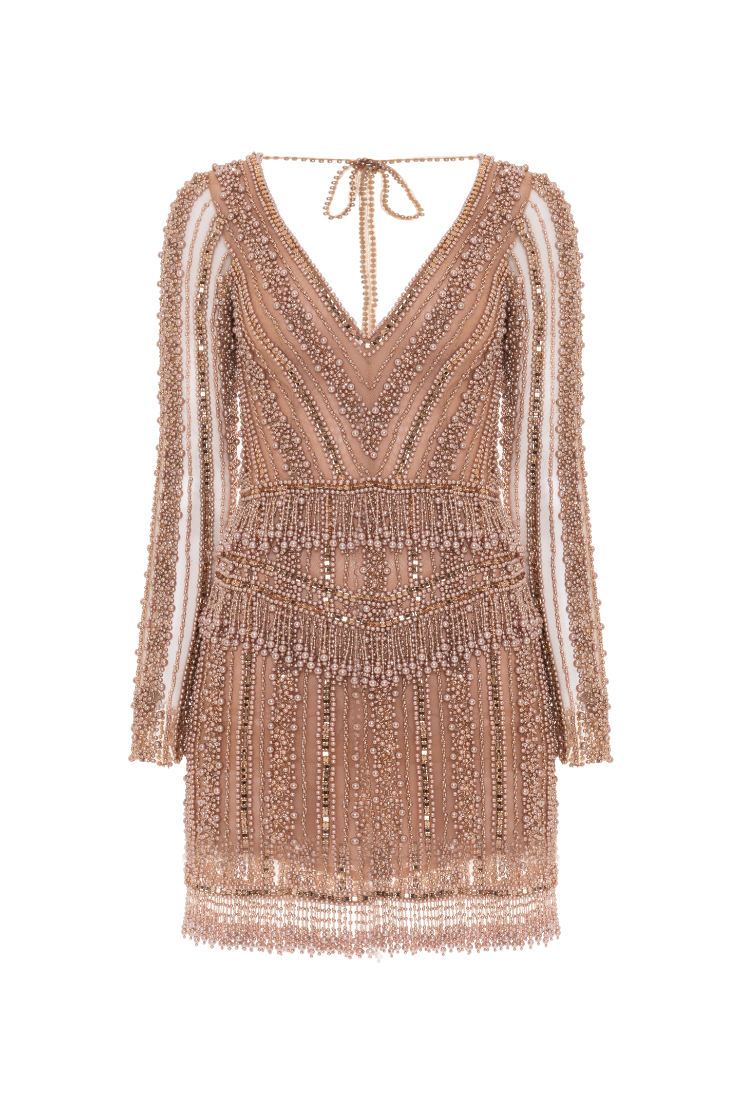 VESTIDO CURTO DREAM EMBROIDERY BEGE