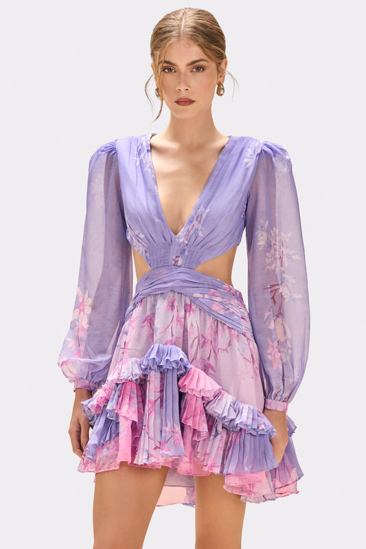 VESTIDO CURTO DELICATA LILAS