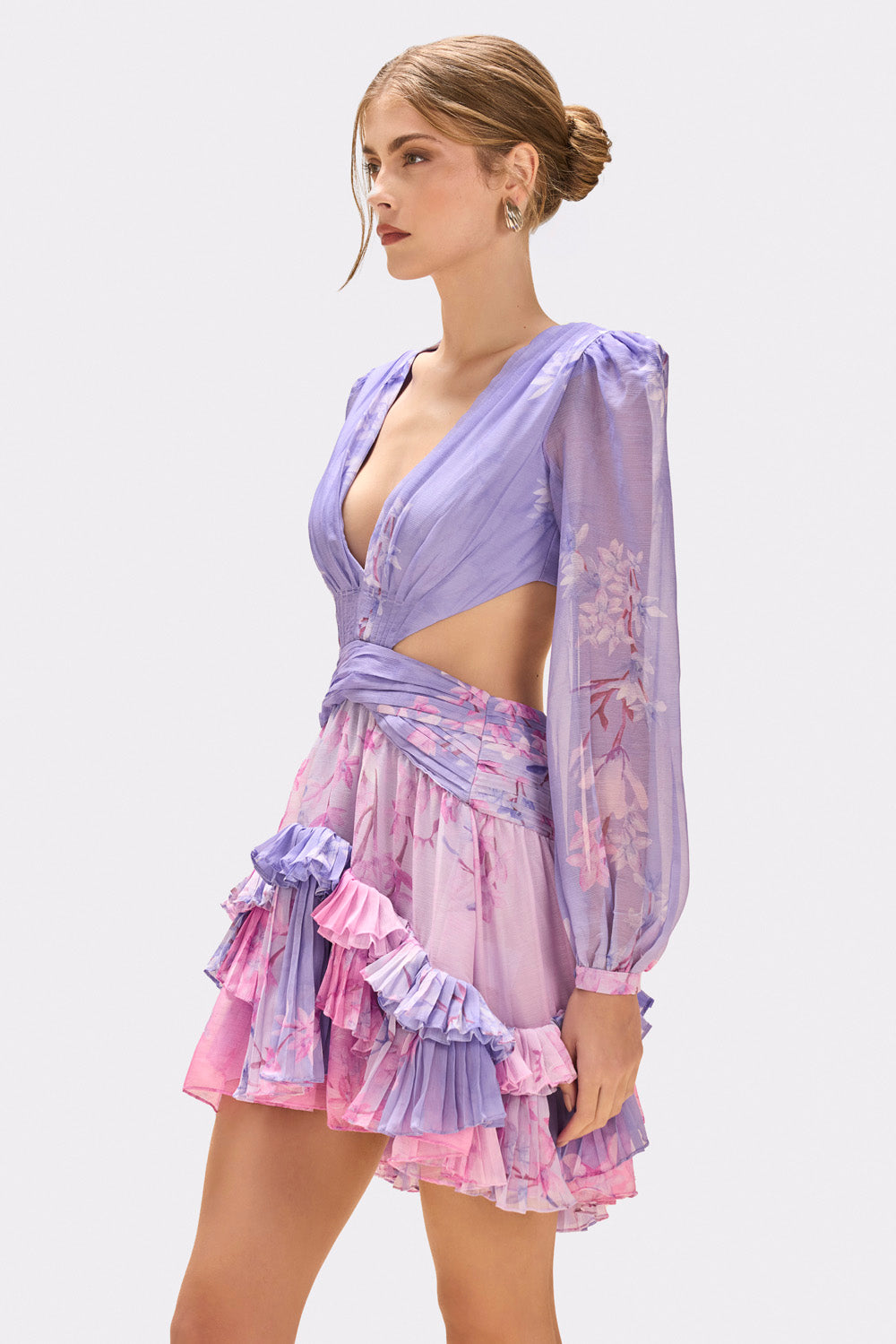 VESTIDO CURTO DELICATA LILAS