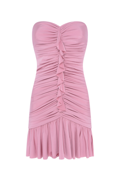 VESTIDO CURTO SUNKISSED JERSEY ROSA