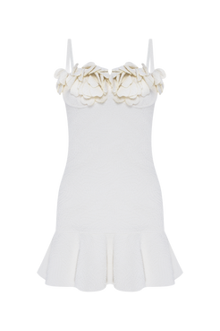 VESTIDO CURTO BREEZE JACQUARD OFF WHITE
