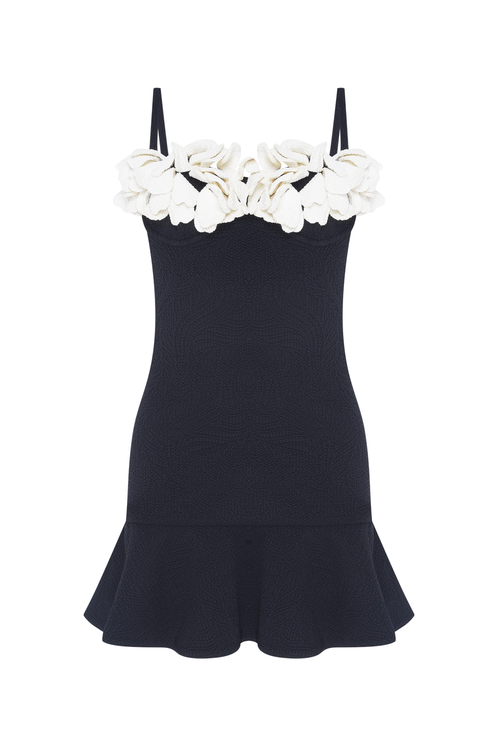 VESTIDO CURTO BREEZE JACQUARD PRETO
