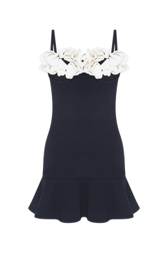 VESTIDO CURTO BREEZE JACQUARD PRETO