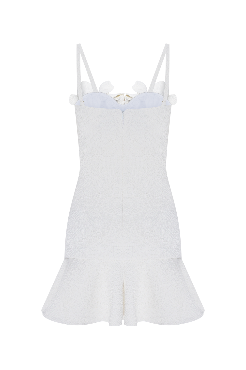 VESTIDO CURTO BREEZE JACQUARD OFF WHITE