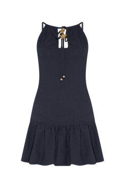 VESTIDO CURTO BREEZE JACQUARD PRETO