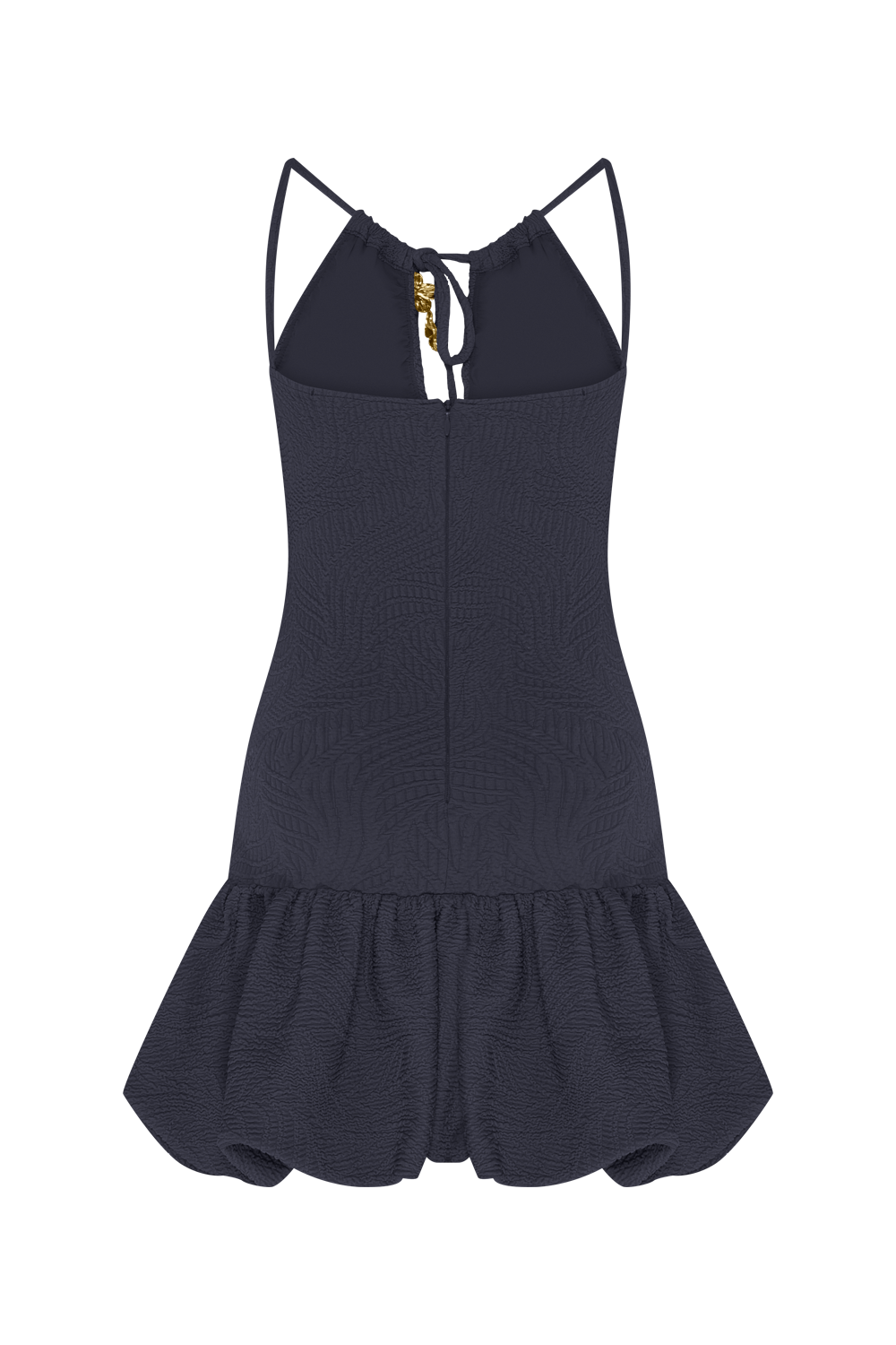 VESTIDO CURTO BREEZE JACQUARD PRETO