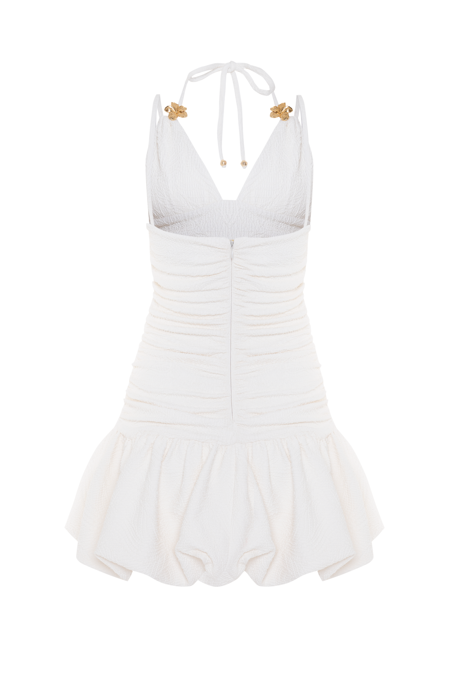 VESTIDO CURTO BREEZE JACQUARD OFF WHITE