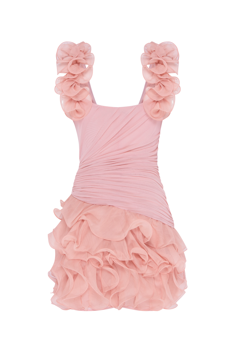 VESTIDO CURTO CHIFFON DAYDREAM LARANJA CLARO