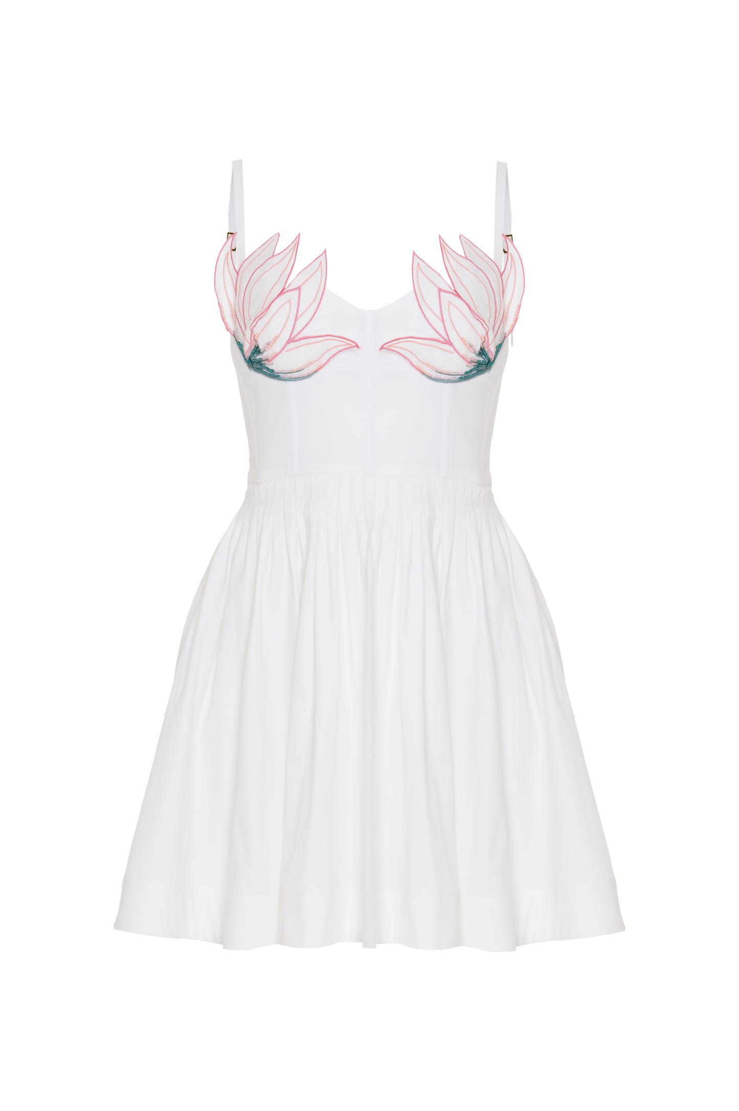 VESTIDO CURTO TRICOLINE BRUMA OFF WHITE