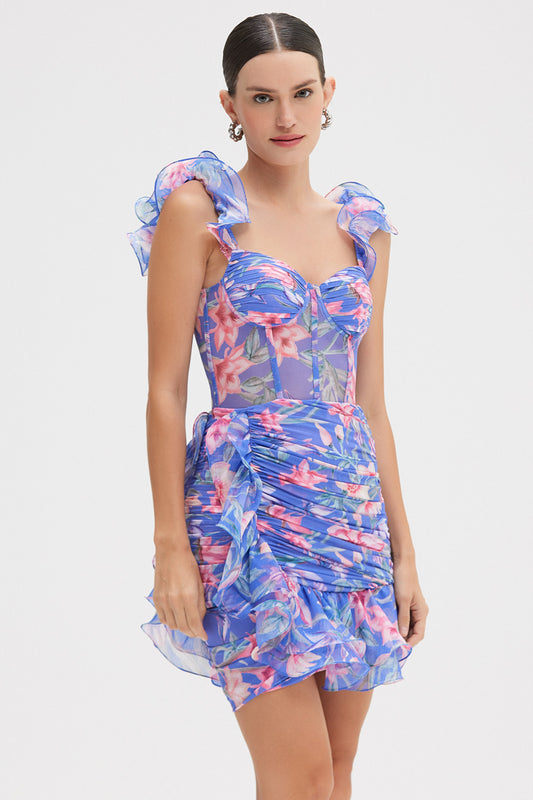 VESTIDO CURTO AMARYLLIS AZUL